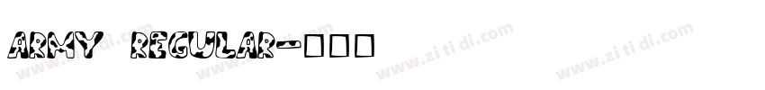 ARMY REGULAR字体转换